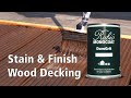 How to stain and finish a wood deck using durogrit