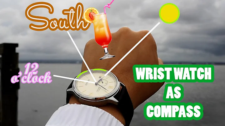 How to find South and North using wrist watch  as a compass (N and S hemisphere) | UASUPPLY