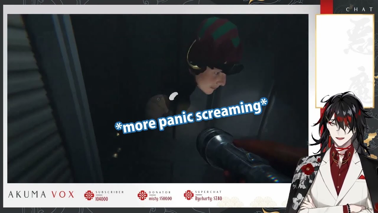 Vox, Pomu, and Finana listens to Ike's scream as he's being hunted during Phasmo collab