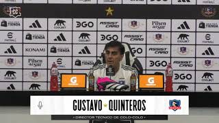 Gustavo Quinteros: “Con el correr de los partidos iremos encontrando el equipo”