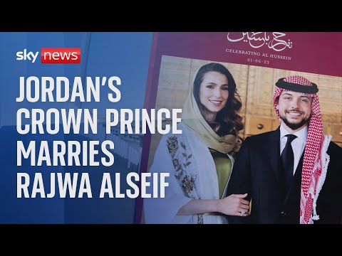 Jordan’s Crown Prince Hussein marries Saudi architect Rajwa Alseif