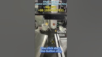 Grid Tape Automatic Shrink Sleeve Label Packing Machine #factory