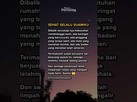 Sehat selalu suamiku...