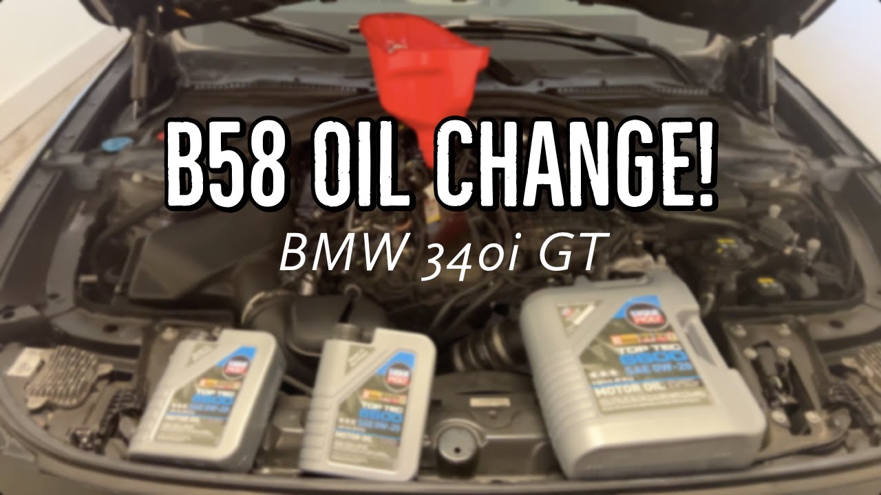 BMW B58 Oil Change DIY (340i GT) 