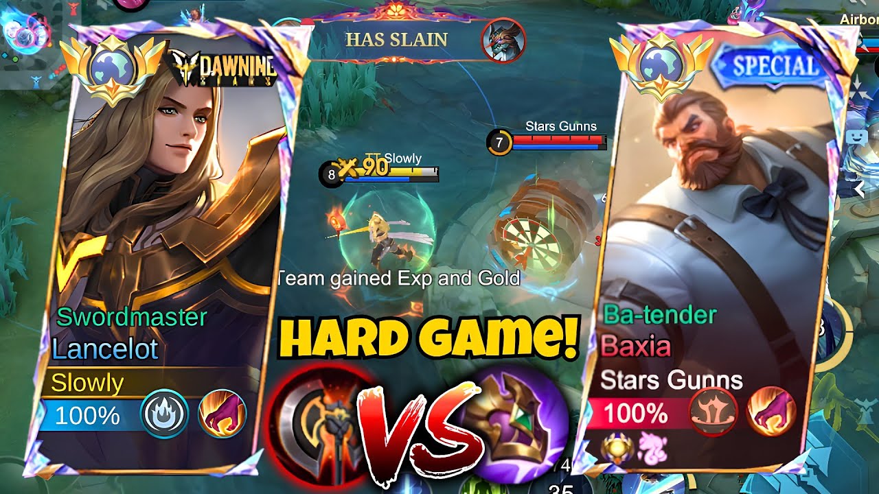 SUPER HARD GAME!😱 GLOBAL LANCELOT LAWAN HERO OP BAXIA! INTENSE MATCH! - Mobile Legends