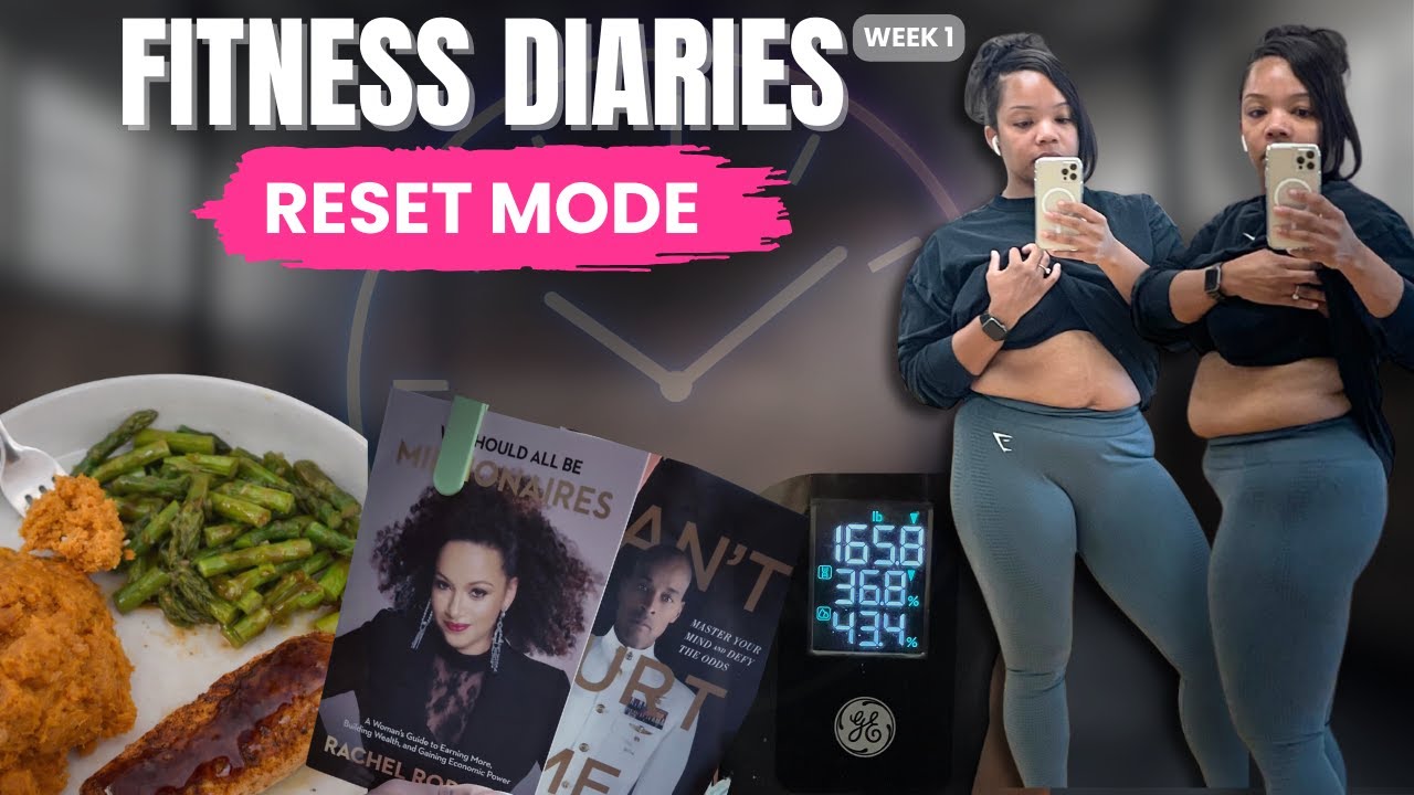 Fitness Diaries: Week 1 | Hard 75 Reset | Positive Self-Talk|-5lbs down…again
