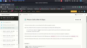 July Leetcode Challenge | Prison Cells After N Days