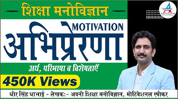 अभिप्रेरणा का अर्थ, परिभाषा, संप्रत्यय व प्रकृति |Motivation| Meaning Definition, Concept and Nature