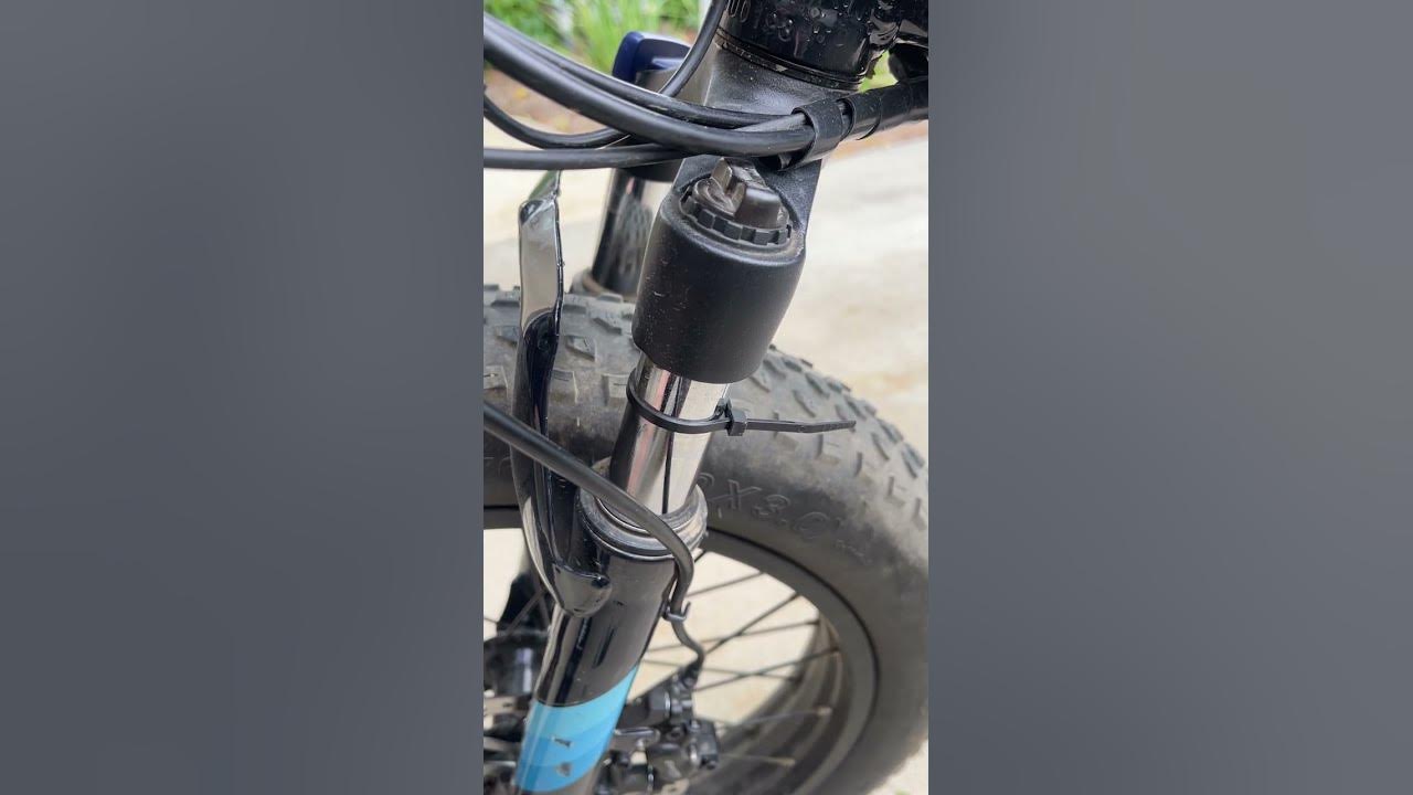 Lectric ebike front suspension fork It moves more than you thought