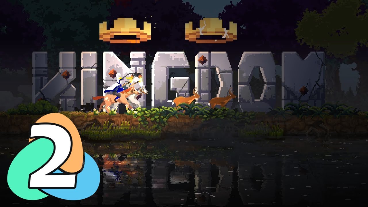Kingdom Two Crowns, Co-op w/ Cherry! Ep 2 Beautiful Side-Scrolling Village Building Game! Lets Play