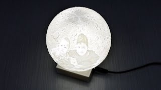 How to make moon lamp | 3D Photo Moon Lamp DIY screenshot 1