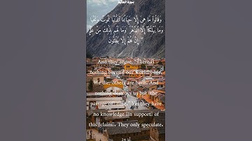 سورة الجاثية من الأية 23 الى 24 ياسر الدوسري