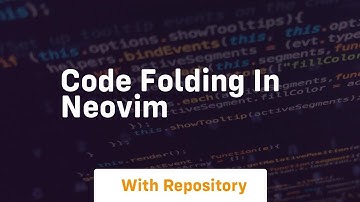 Code folding in neovim
