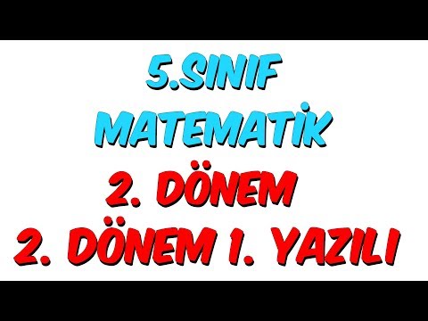 5.Sınıf Matematik 2.Dönem 1.Yazılıya Hazırlık