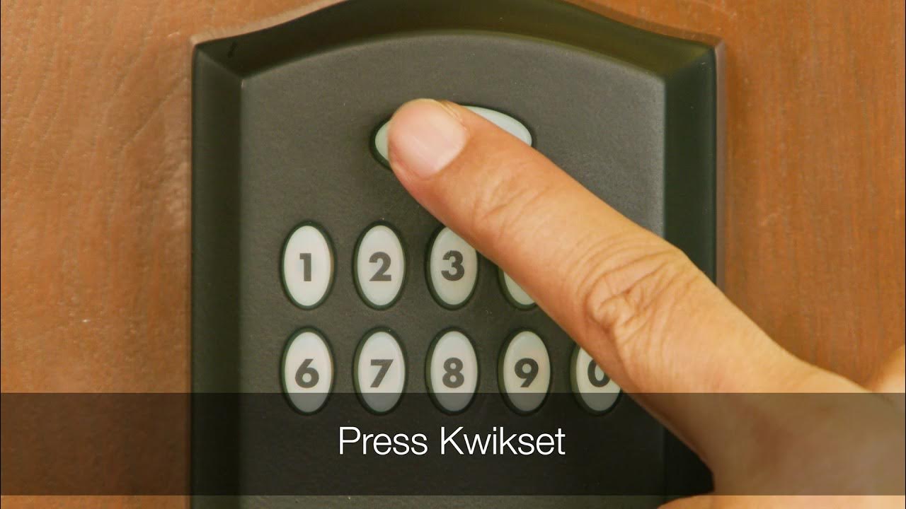 Programming the Kwikset Smartcode 955/917 YouTube