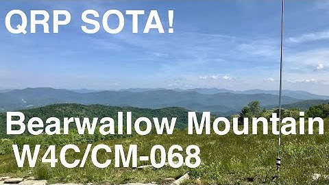 Pairing the Elecraft KX2 and CHA MPAS Lite on Bearwallow Mountain (W4C/CM-068)