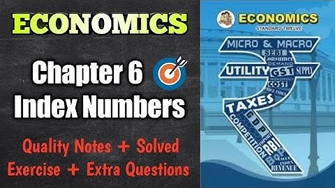 12th Economics| Chapter 6 Index Numbers| HSC Board| #hsc2023 #hsccommerce #Maharashtra board