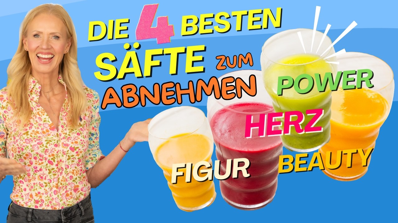 Die 4 besten Säfte: natürlich abnehmen, Leber entgiften ⭐️den Körper von innen stärken ⭐️ so lecker