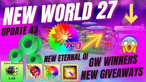 New World 27 🔥 Abandoned Shrine | Eternal Qi Event | Giveaway in Weapon Fighting Simulator