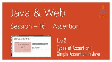 Assertion ( assert Statement ) in Java | #2 | Types of Assertion | Simple Assertion in Java