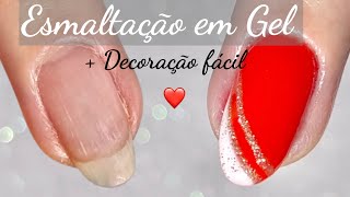 ESMALTAÇÃO EM GEL que dura até 30 dias + decoração ( Passo a passo )