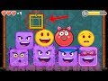 RED BALL 4 : ALL 5 EMOJI BOSSES Fight Together with Smiley Ball gameplay