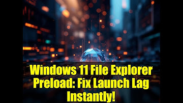 Windows 11 File Explorer Preload: Fix Launch Lag Instantly!