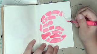 Watercolor Wednesday - Pink Concha Pan Dulce
