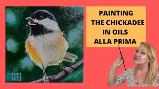 HOW TO PAINT AN ALLA PRIMA CHICKADEE IN OILS - Suzanne Barrett Justis screenshot 4
