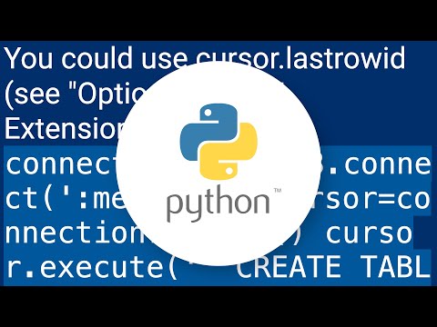 How to retrieve inserted id after inserting row in SQLite using Python?