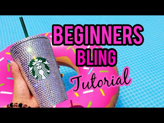 How to Bling Matte Coated Rhinestone Tumblers like Starbucks Cups