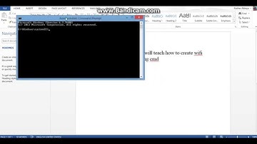 How to create Wi-Fi hotspot from pc using cmd for windows 7, 8, 8.1 and 10