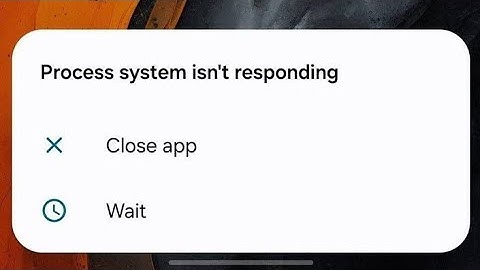 How to fix process system isn