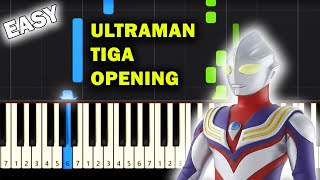 Video thumbnail of "Ultraman Tiga Opening - Take Me Higher (Piano Tutorial) ~ EASY"