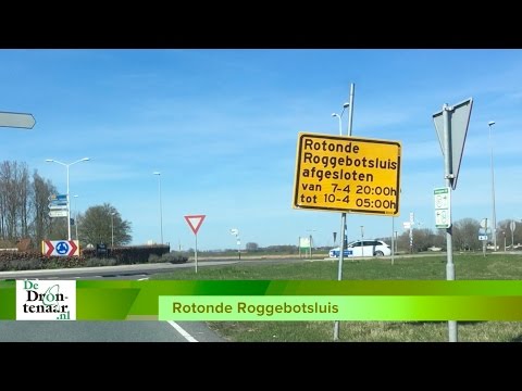 VIDEO | Rotonde Roggebotsluis is het hele weekeinde gesloten voor het verkeer