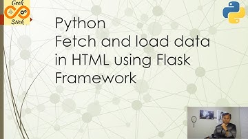 RESFful Web APIs with HTML request and response using Flask Framework in Python
