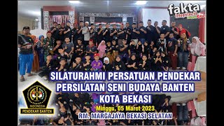 Silaturahmi Persatuan Pendekar Persilatan Seni Budaya Banten Kota Bekasi