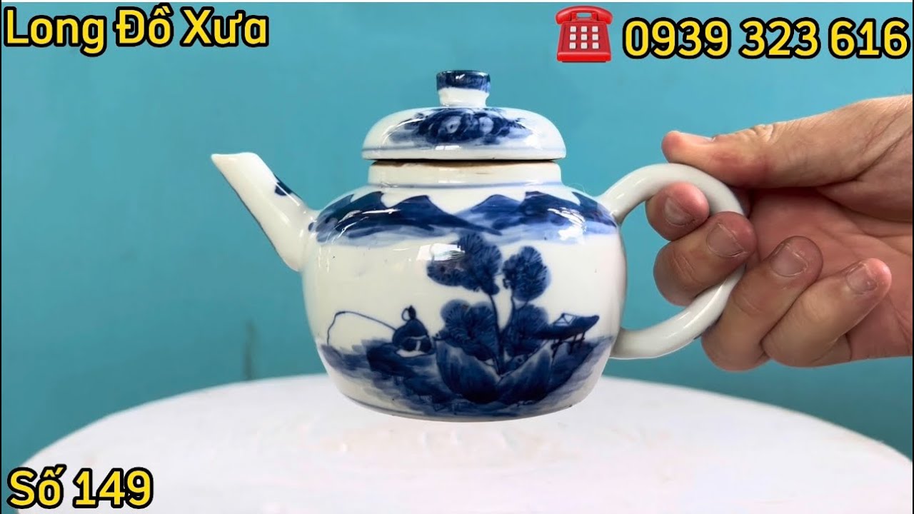 🌹🌹Ấm Trà Tàu Củ + Tô Long Lân Gốm Tàu + Di Lạc Thỏi Tiền + Ngày 23/2/2026