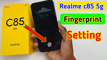 Realme C85 5G Fingerprint Lock Setting | Realme C85 In Display Fingerprint Setup | Fingerprint