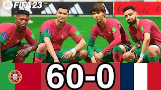 FIFA 23 - PORTUGAL 60 -0 FRANCE - FIFA WORLD CUP FINAL QATAR 2022 | RONALDO VS MBAPPE |