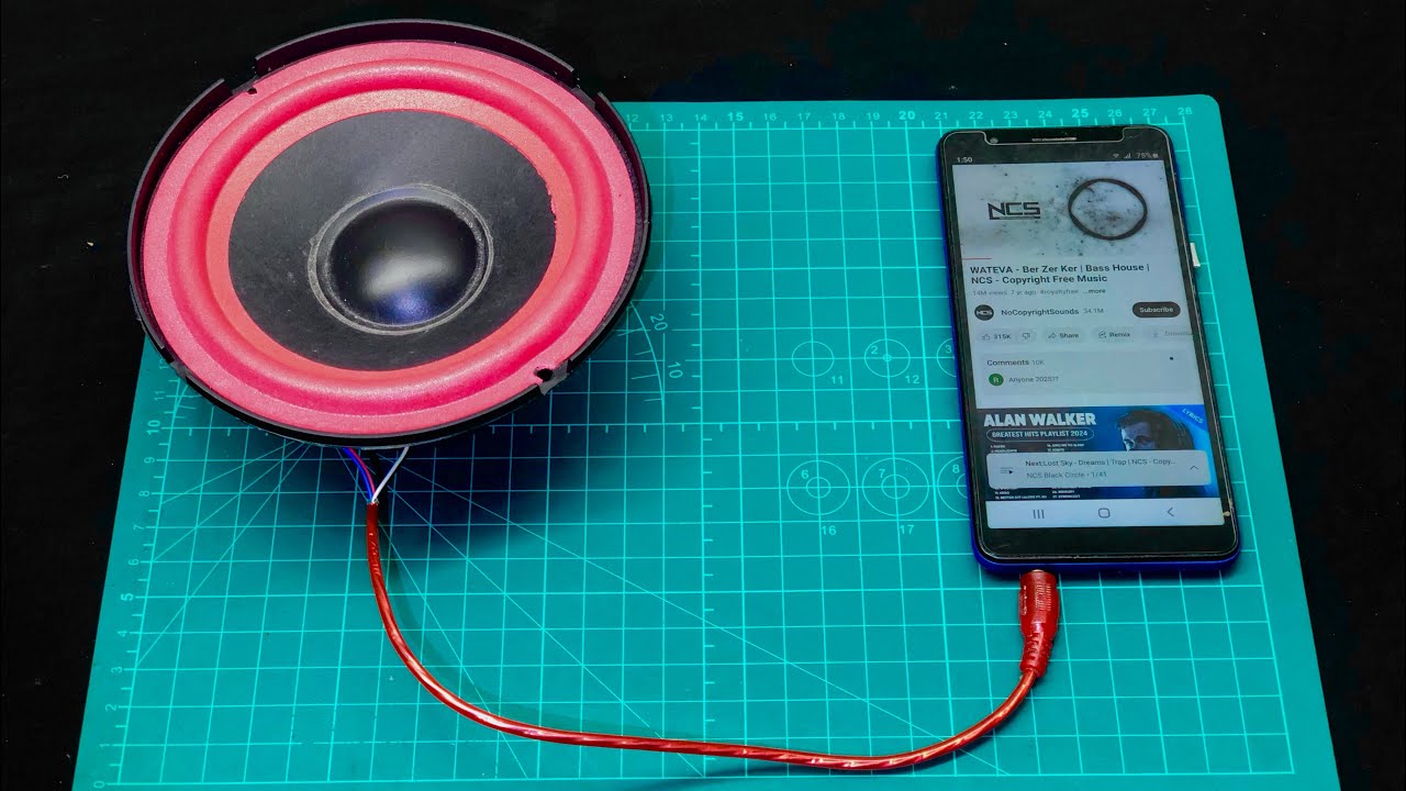 DIY simple aux cable speaker without amplifier