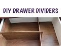 CHEAP ORGANIZING: DIY Drawer Dividers