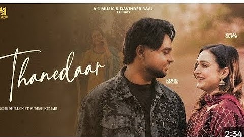 Thanedaar | Rohb Dhillon (Official Video) Ft Sudesh Kumari | New Punjabi  2025 |Latest Punjabi song