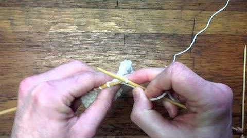 Seed Stitch Bind Off