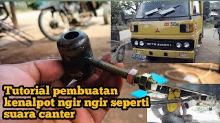 TUTORIAL PEMBUATAN SUARA KENALPOT NGIR NGIIRR SEPERTI SUARA CANTER TURBO(@AADBENGKELLAS)