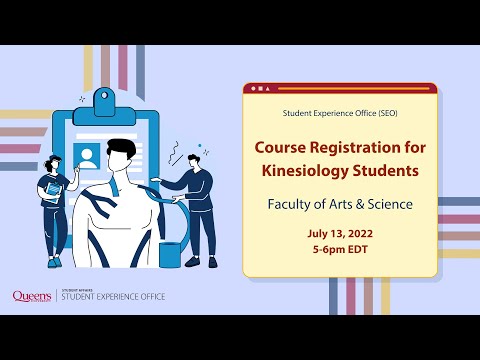 Course Registration for Kinesiology Students