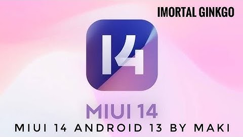 MIUI 14 ANDROID 13 ON REDMI NOTE 8! MIUI BY MAKI! IT