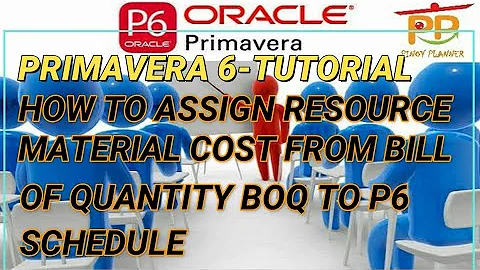Primavera 6 Tutorial-How to Assign Resource Material Cost from Bill of Quantity BOQ to P6 Schedule