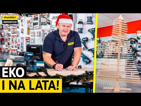 Drewniana choinka DIY. Prosty i efektowny pomysł na Święta!