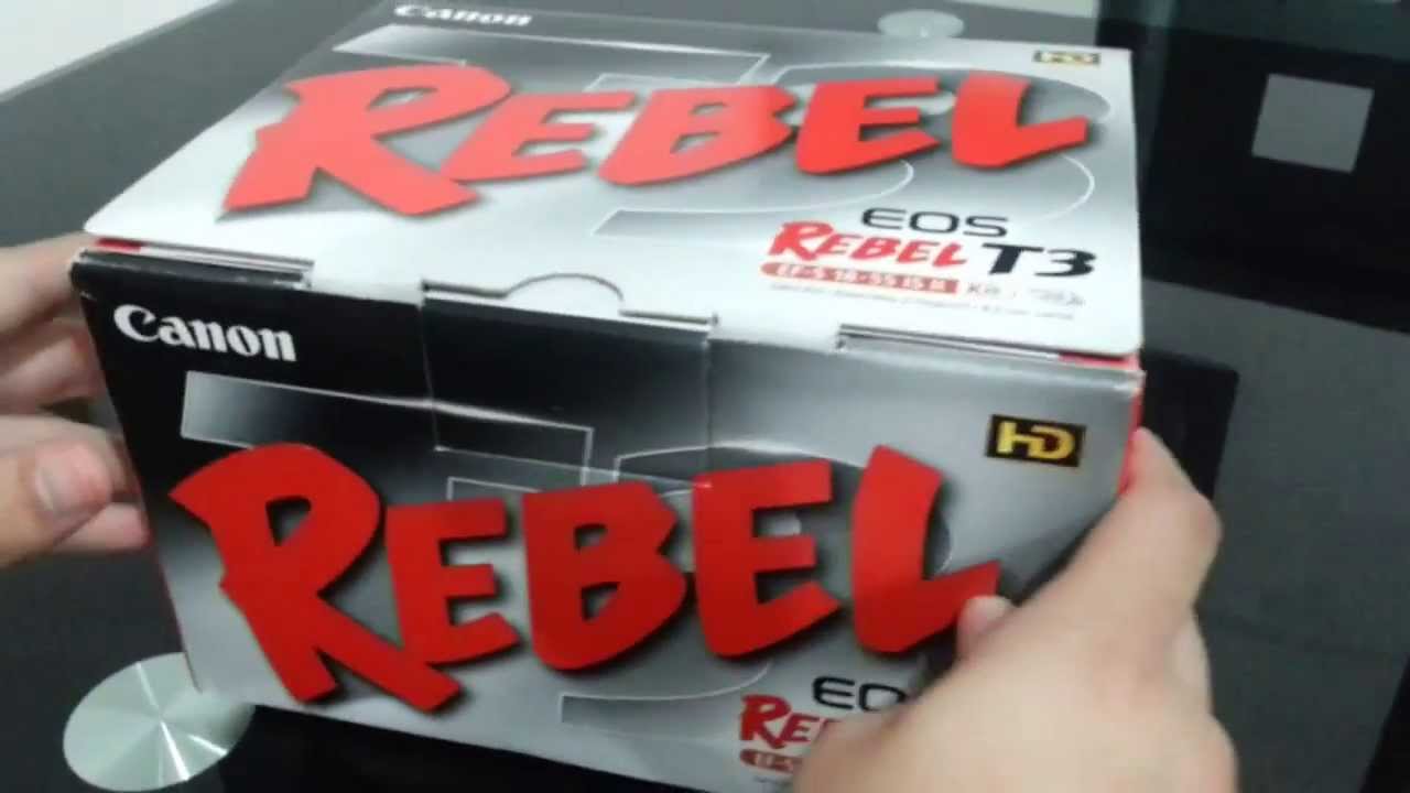 Unboxing Canon EOS Digital Rebel T3 Camera 12 2 Megapixel SLR)